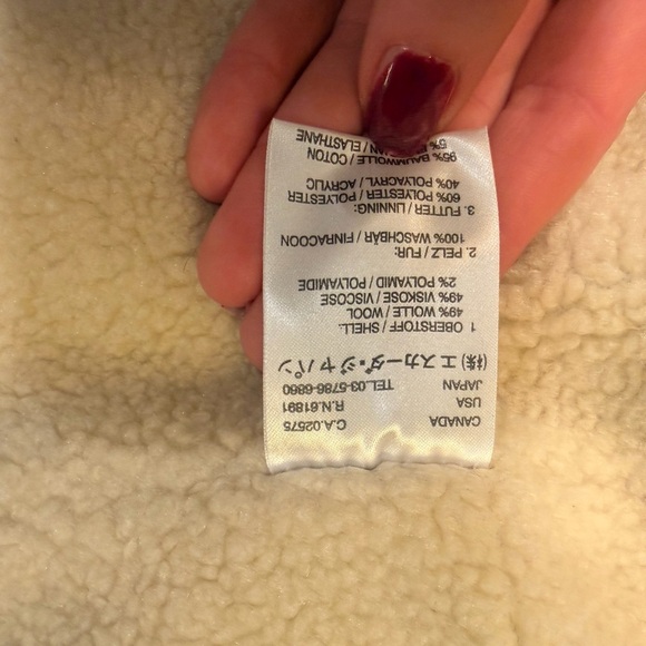 Escada Sport Tan Jacket with Cream Fur! Size 36 (small) - Picture 9 of 9